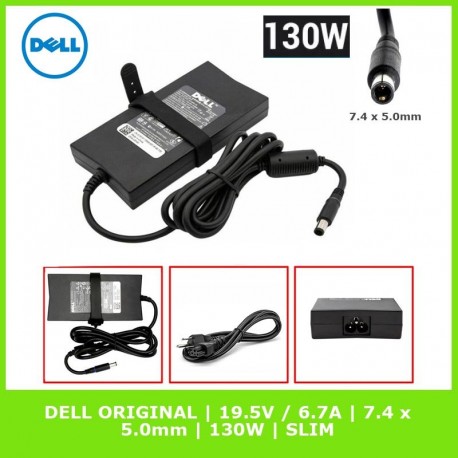 Carregador Original DELL | 19.5V / 6.7A | 7.4 x 5.0mm | 130W | SLIM