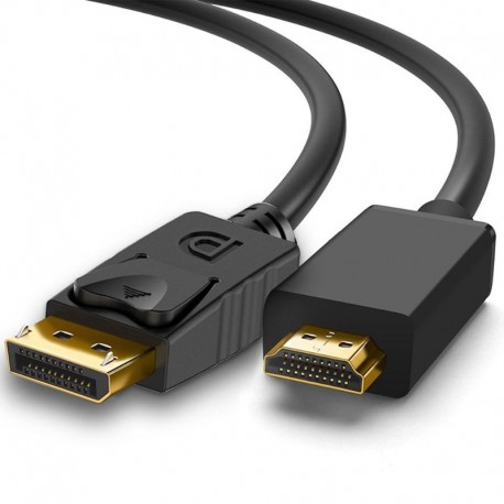 Cabo DisplayPort (M) para HDMI (M), 1.5m (v1.4 high speed)