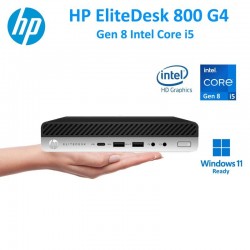 Mini PC Desktop profissional HP EliteDesk 800 G4|8ª geração Intel® Core™ i5-8500|Hexa Core|250GB SSD |8GB RAM DDR4|Win Pro