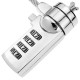 Cadeado de Segurança p/ Portáteis|Antirroubo|1.5m|Lock Secret (Combinação / Código)|Aço galvanizado