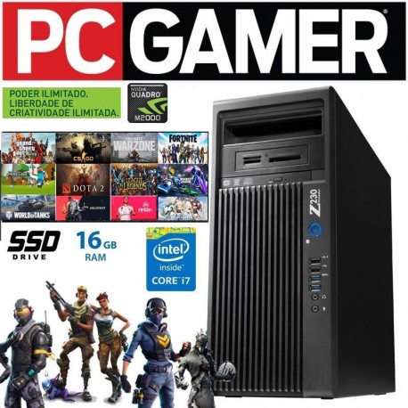 PC Gaming HP Z230 Intel® Quad-Core™ I7-4790|16 GB RAM|256GB SSD| Nvidia Quadro M2000 ( 4GB GDDR5)|DVD/RW| Windows Pro