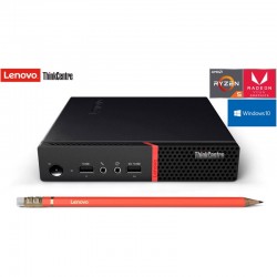 Lenovo Micro PC THINKCENTRE M715Q| RYZEN 5 PRO 2400GE | Radeon™ Vega 11|DDR4|SSD| Windows 10 Pro