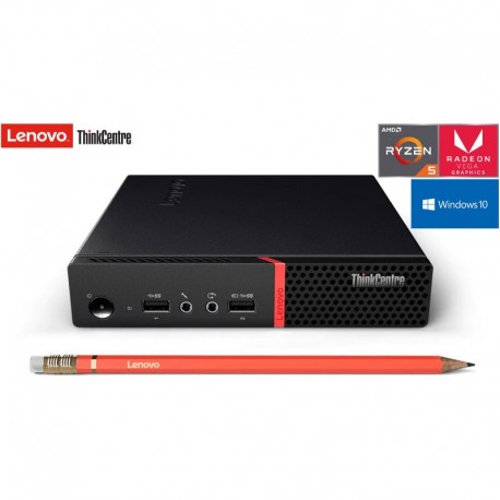 Lenovo Micro PC THINKCENTRE M715Q| RYZEN 5 PRO 2400GE | Radeon™ Vega 11|DDR4|SSD| Windows 10 Pro