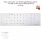 Teclas Autocolantes para Teclado Apple MacBook Branco Português (Vinil de Alta Qualidade|Duráveis) 13x13mm
