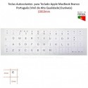 Teclas Autocolantes para Teclado Apple MacBook Branco Português (Vinil de Alta Qualidade|Duráveis) 14x14mm
