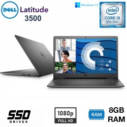 Portátil Empresarial Dell Latitude 3500|Full HD|Intel Core I5-8265U|8ª Geração|128GB NVME SSD|8GB RAM DDR4|Windows Pro