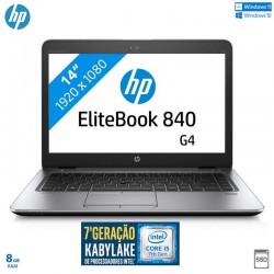 Portátil Empresarial HP ELITEBOOK 840 G4 Full HD 14" Intel® Core™ i5-7300U SSD 120GB, 8GB RAMWindows Pro