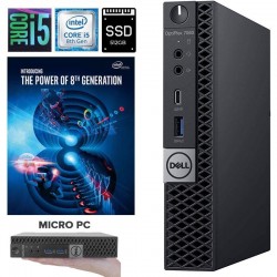 Dell Optiplex 7060 Micro Desktop Intel® Hexa Core Core™ i5-8500T|8ª Geração|512GB SSD|8GB RAM DDR4| Windows Pro