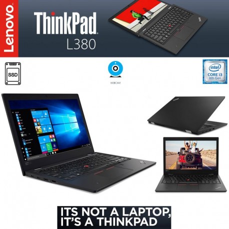 Ultrabook profissional Lenovo ThinkPad L380 ultraportátil de 13,3|8ª Geração Intel®™ i3-8130U|128GB SSD|DDR4|Win Pro