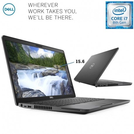 Portátil Empresarial Dell Latitude 5500, 15.6 FHD Intel Quad Core i7-8665U.SSD 256GB, 8GB RAM WinPro, Vinil [A-]