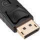 Cabo Adaptador DisplayPort para HDMI tipo A com Bloqueio Macho/Fêmea 15cm