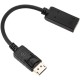 Cabo Adaptador DisplayPort para HDMI tipo A com Bloqueio Macho/Fêmea 15cm