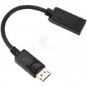 Cabo Adaptador DisplayPort para HDMI tipo A com Bloqueio Macho/Fêmea 10cm