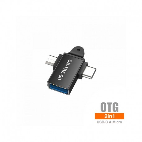 Adaptador OTG USB-C y Micro a USB 3.0