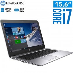 Portátil Empresarial HP EliteBook 850 G3|15.6" FHD|Intel® Dual Core™ I7-6500U| 6ª GEN|256GB SSD|8GB RAM DDR4|]Win pro