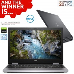 Workstation Dell Precision 7540 Intel HEXA Core i7-9750H,16GB RAM, 512GB NVME SSD NVIDIA Quadro T1000 (4GB GDDR5) Vinil
