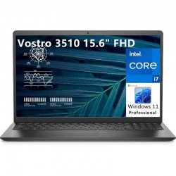 Portátil Empresarial Dell Vostro 15, 15.6"FullHD, 11ª Geração I7-1165G7, 512GB NVME SSD, 8GB RAM DDR4,WinPro