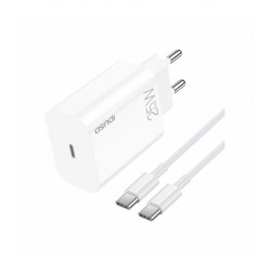 Carregador Smartphone Tipo-C 25W PD 3.0 Universal | Branco