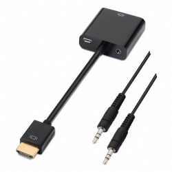 Adaptador HDMI para VGA + Audio