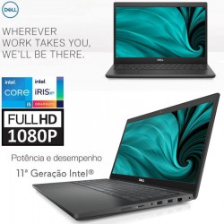 Portátil DELL Latitude 14 (3420) FHD Intel Quad Core I5-1145G7 11ªGeração, 256GB NVME SSD, 8GB RAM DDR4, WinPro