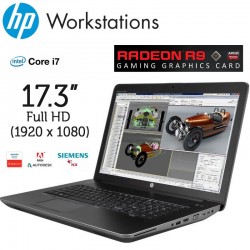 HP ZBOOK 17 G3 MOBILE WORKSTATION FHD Quad Core I7-6700HQ 16GB RAM 256GB SSD RADEON R9 M280X-4GB WinPro [A-]